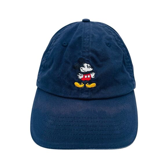 Official Disney Mickey Mouse Embroidered Blue Strap Back Hat Cap - Picture 1 of 7